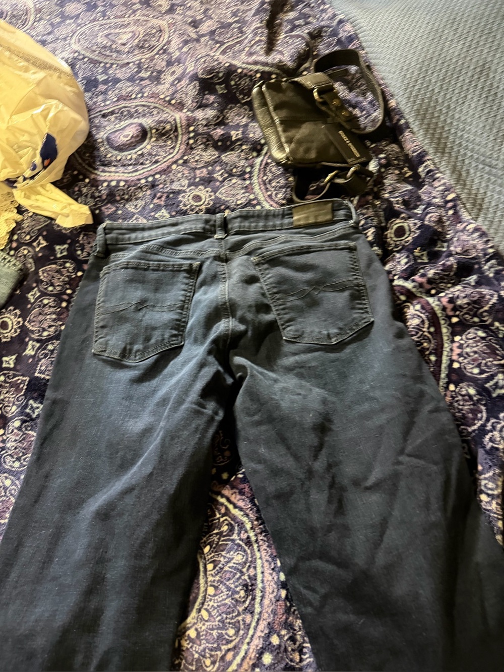 Lucky Brand Men's Straight Jeans in Dark Blue Denim
